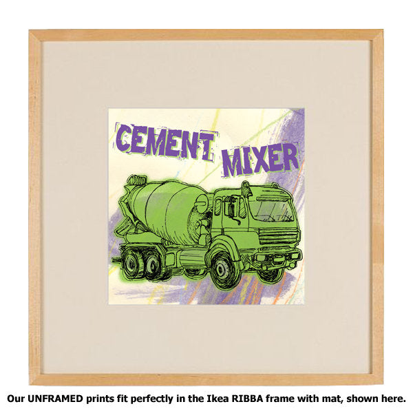 Trucks: Cement Mixer, Purple